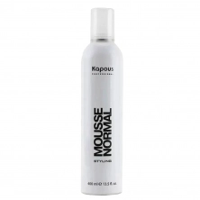 Мусс для укладки волос нормальной фиксации Kapous «Mousse Normal» 400 мл