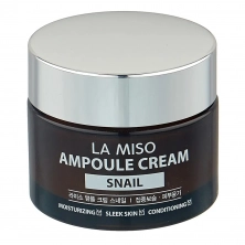 Крем для лица с экстрактом слизи улитки La Miso Ampoule Cream Snail 50 мл