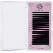 Ресницы чёрные Mix 0,10 C-изгиб 6-13мм 16линий Enigma