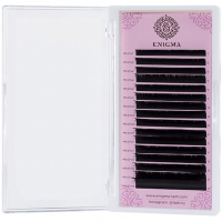 Ресницы чёрные Mix 0,10 L-изгиб 7-14мм 16линий Enigma