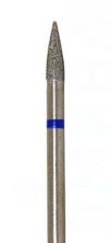 Фреза алмазная пуля с стрельчатым концом синяя Ø2,3мм ВладМиВа