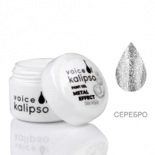 Гель - краска металл серебро Voice of Kalipso 5 мл